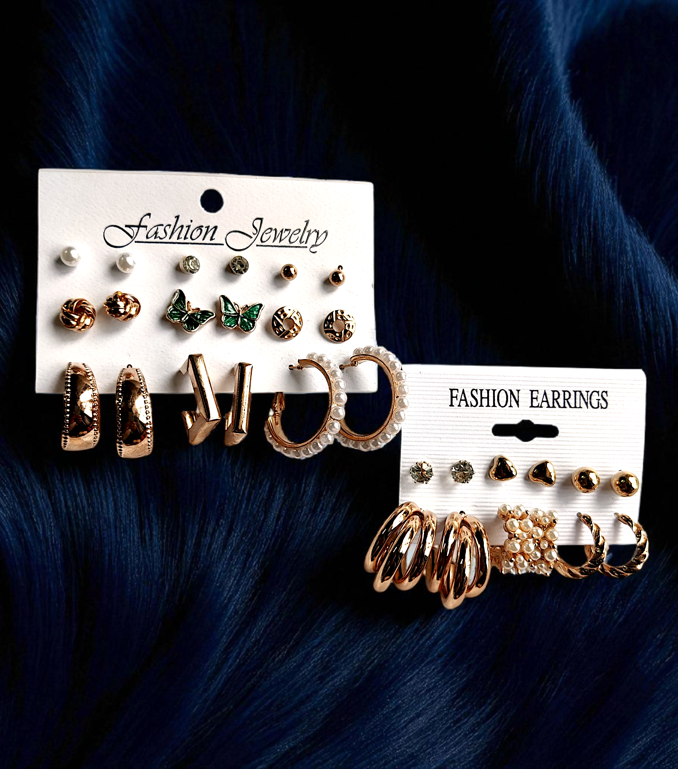 15-Pair Combo Set – Anti-Tarnish Fashion Earrings for Women
