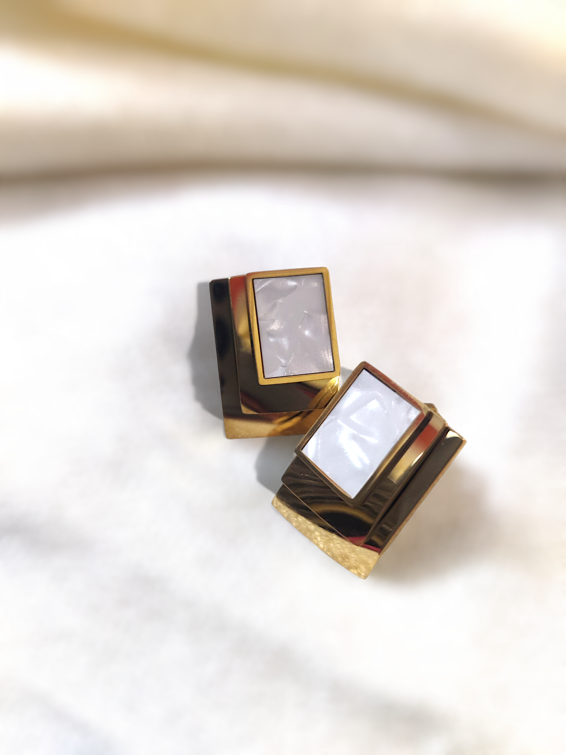 Ashi Ivory Shine Anti-Tarnish Earrings