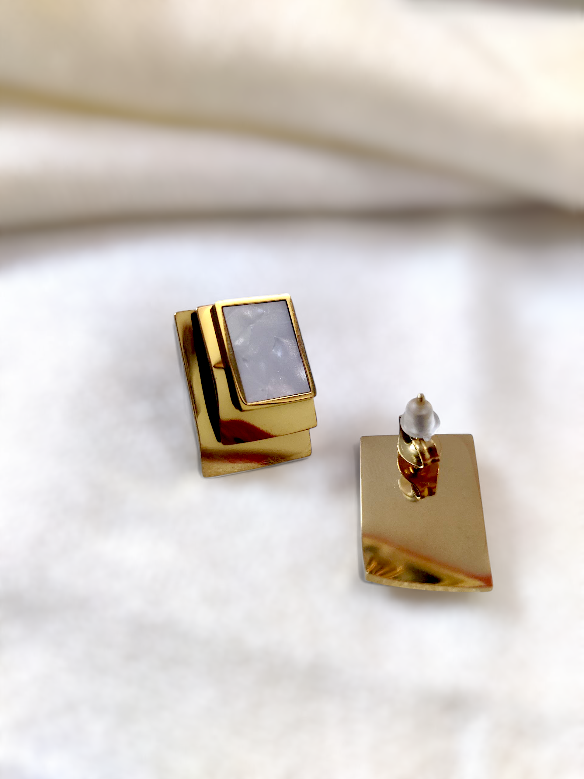 Ashi Ivory Shine Anti-Tarnish Earrings