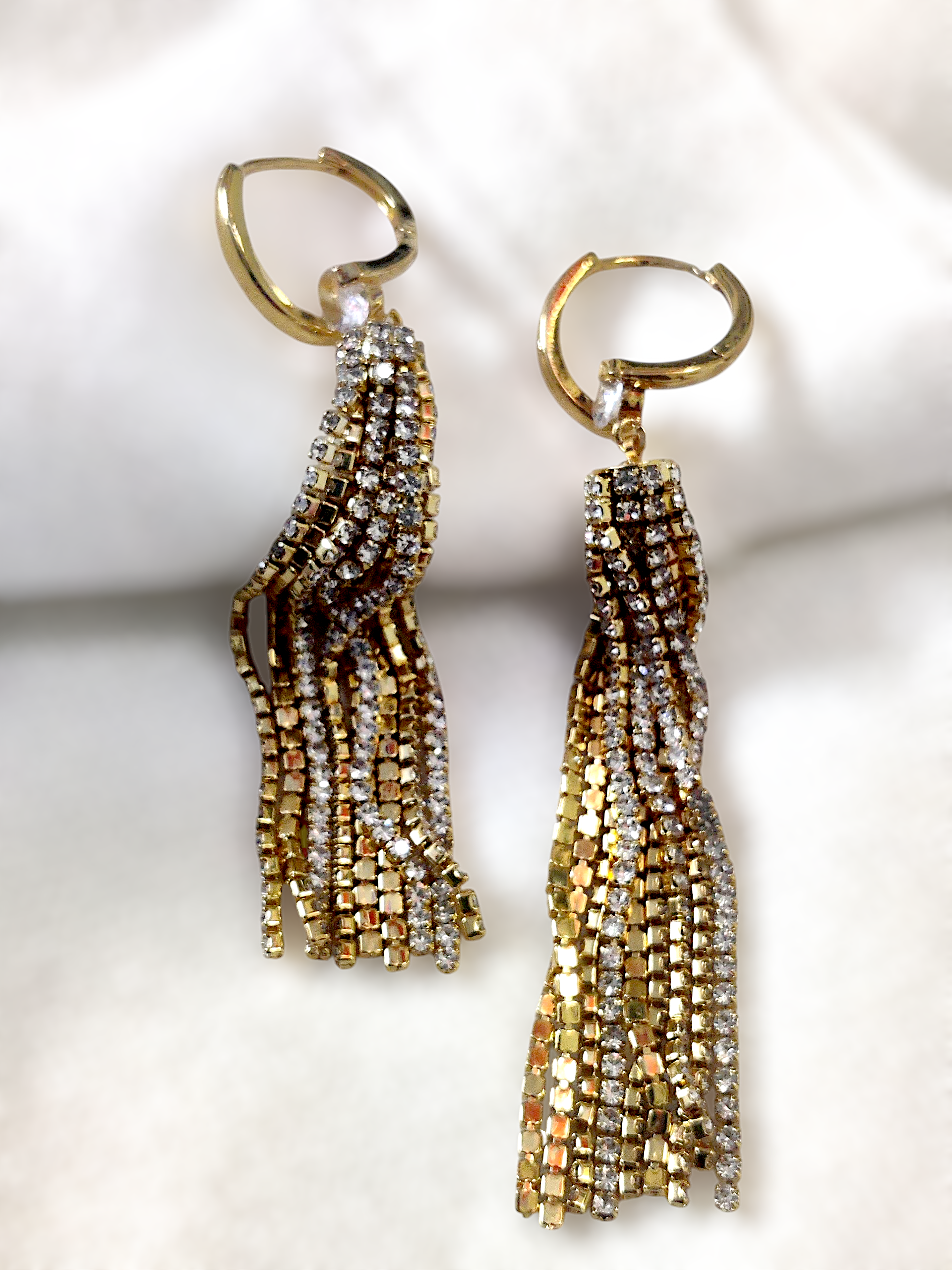 Ashi ShineDrop Long Earrings – Anti-Tarnish