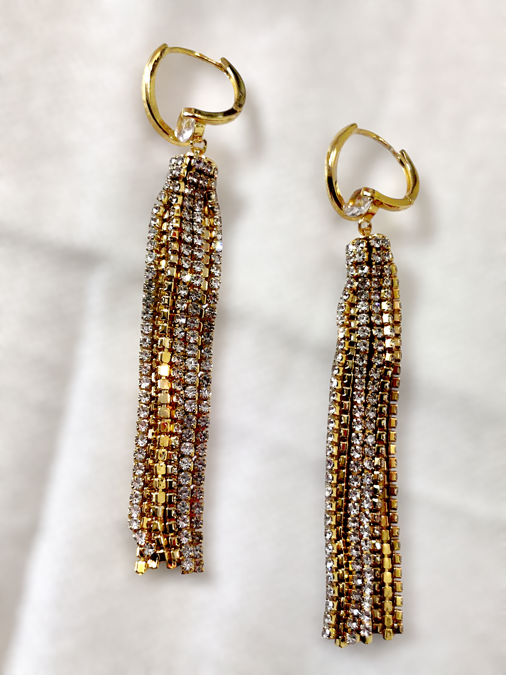 Ashi ShineDrop Long Earrings – Anti-Tarnish