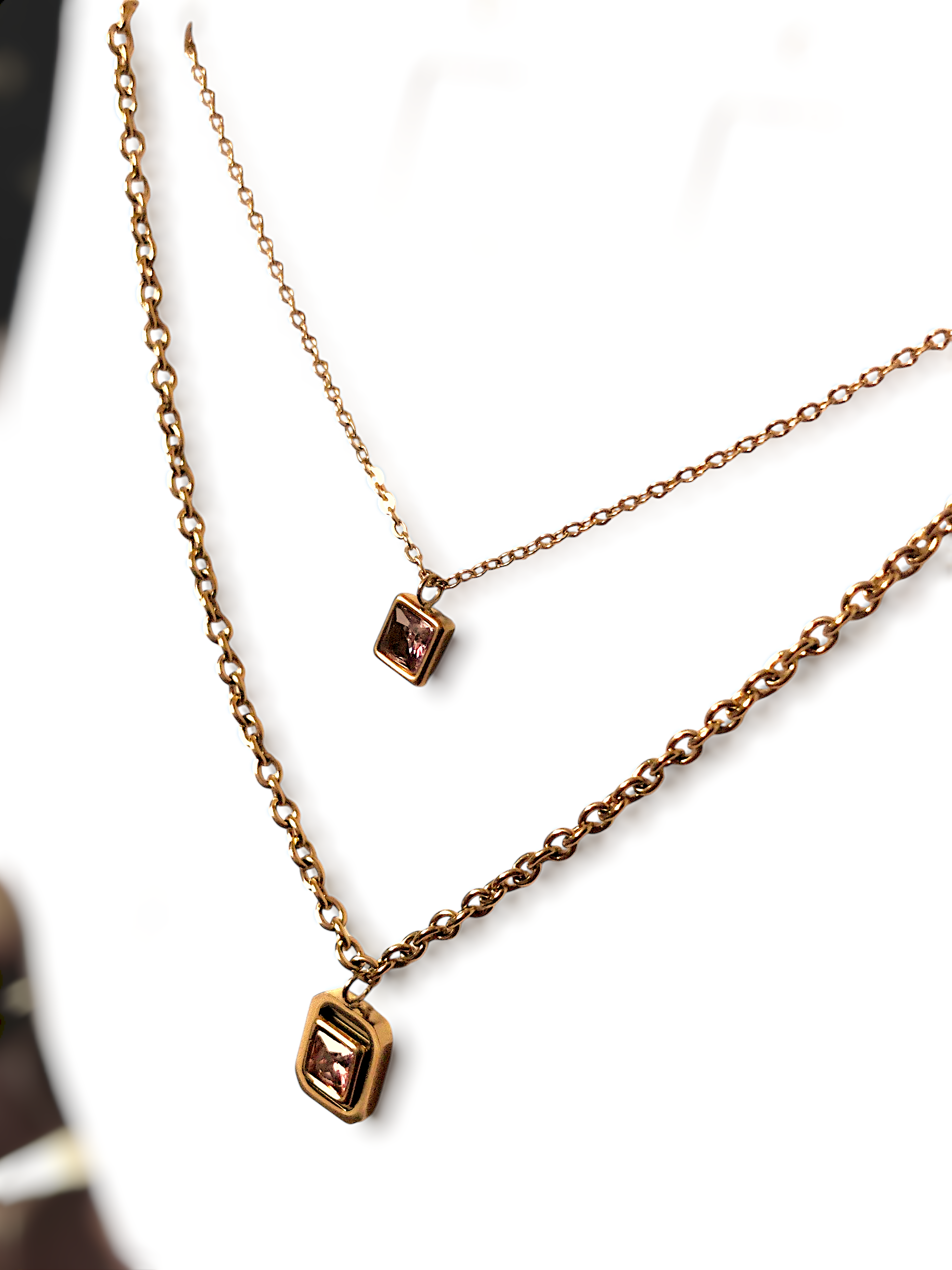 Ashi Twin Spark Anti-Tarnish Chain Set