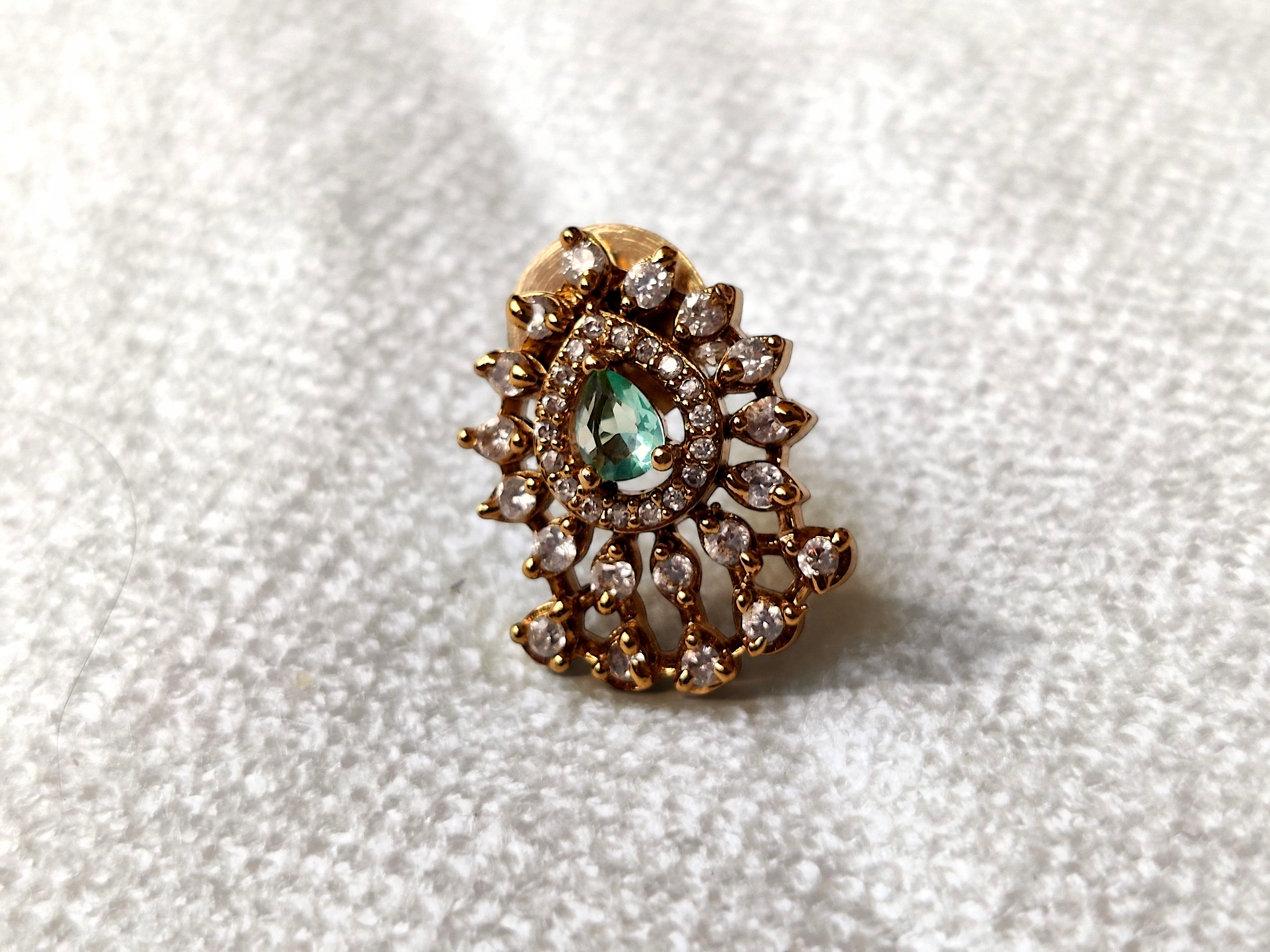 Ashi Creations: Emerald Drop Necklace Set