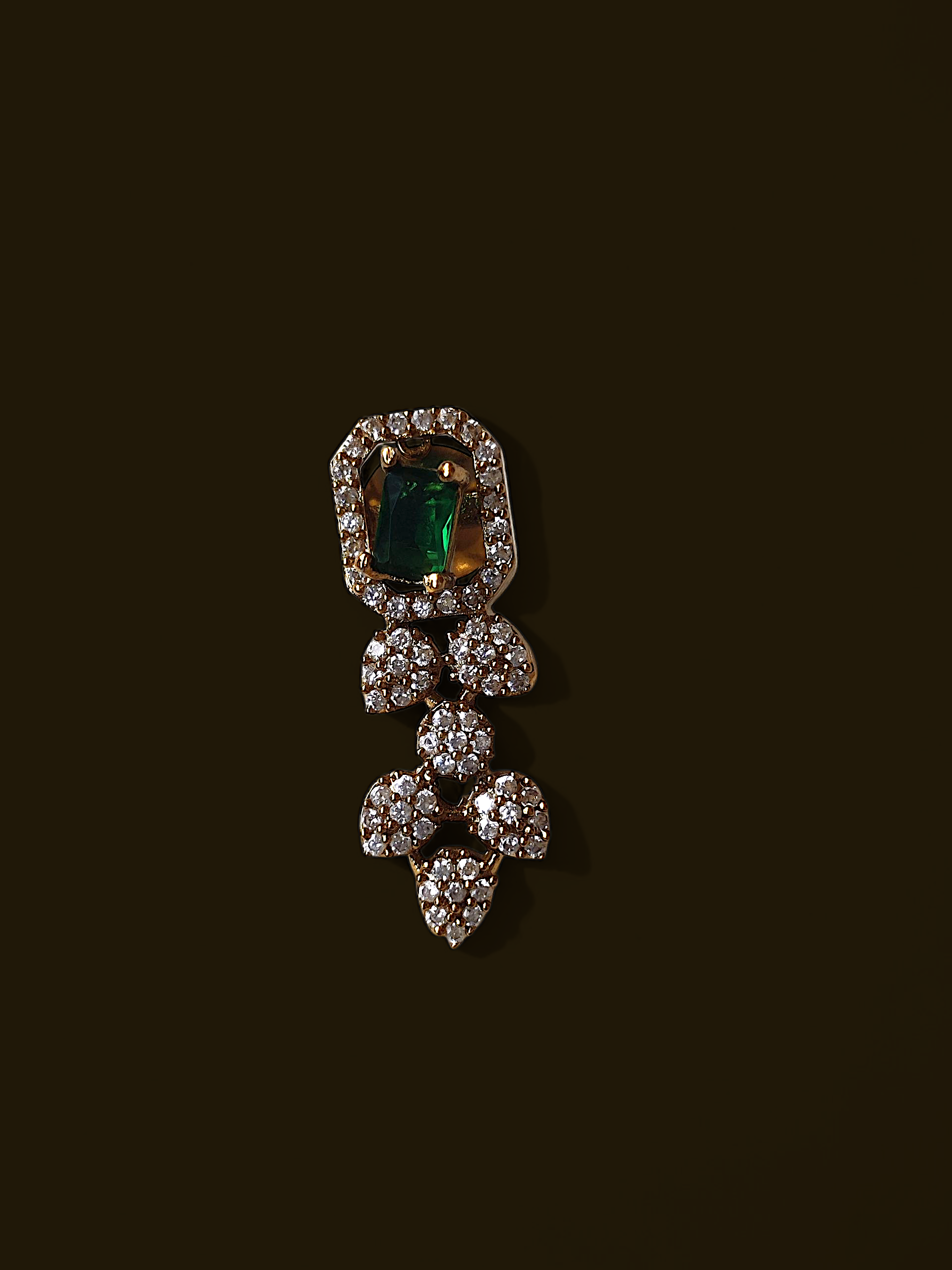 Ashi Emerald Bloom Necklace Set