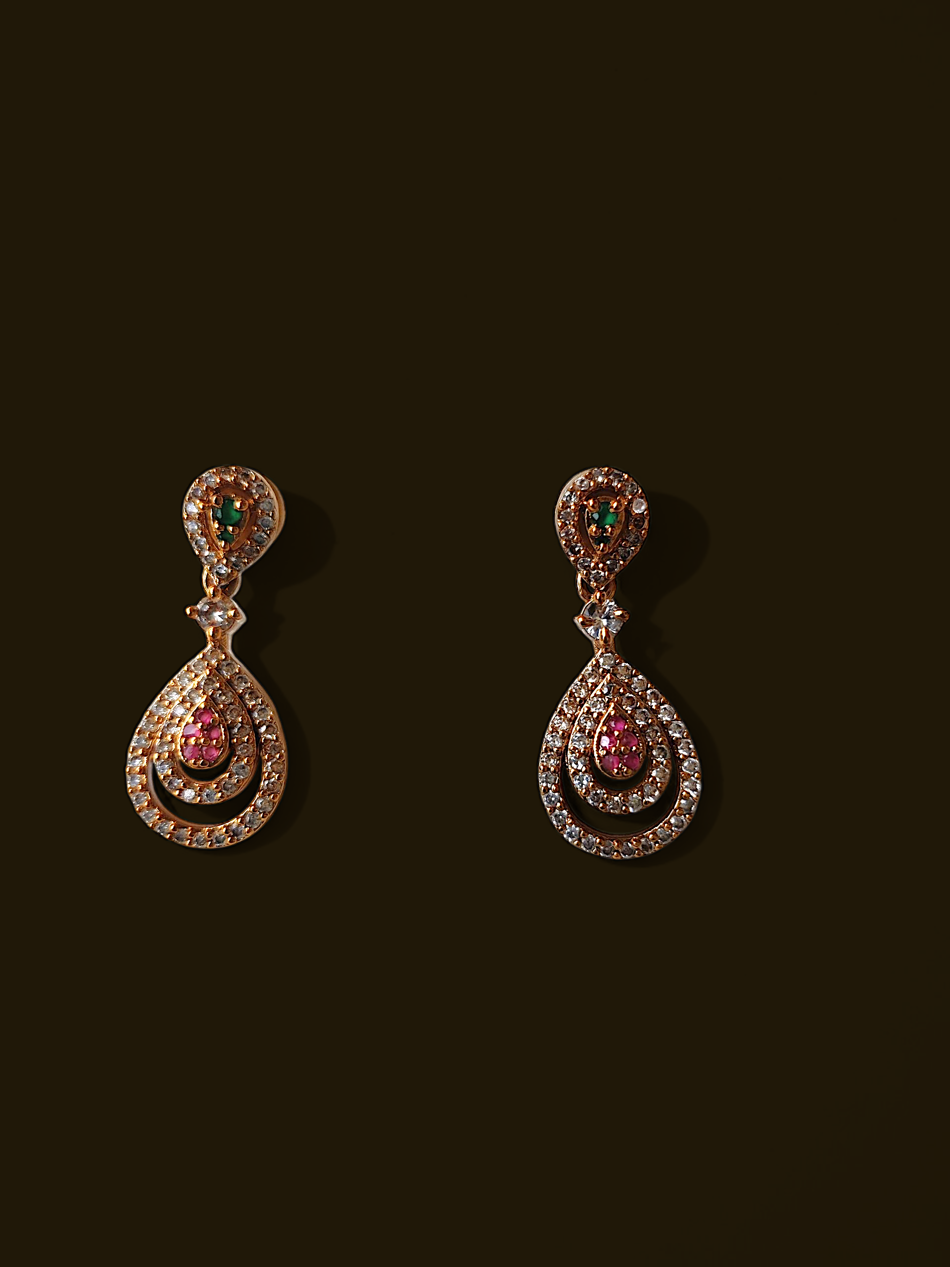 Ashi Ruby Drop Necklace Set