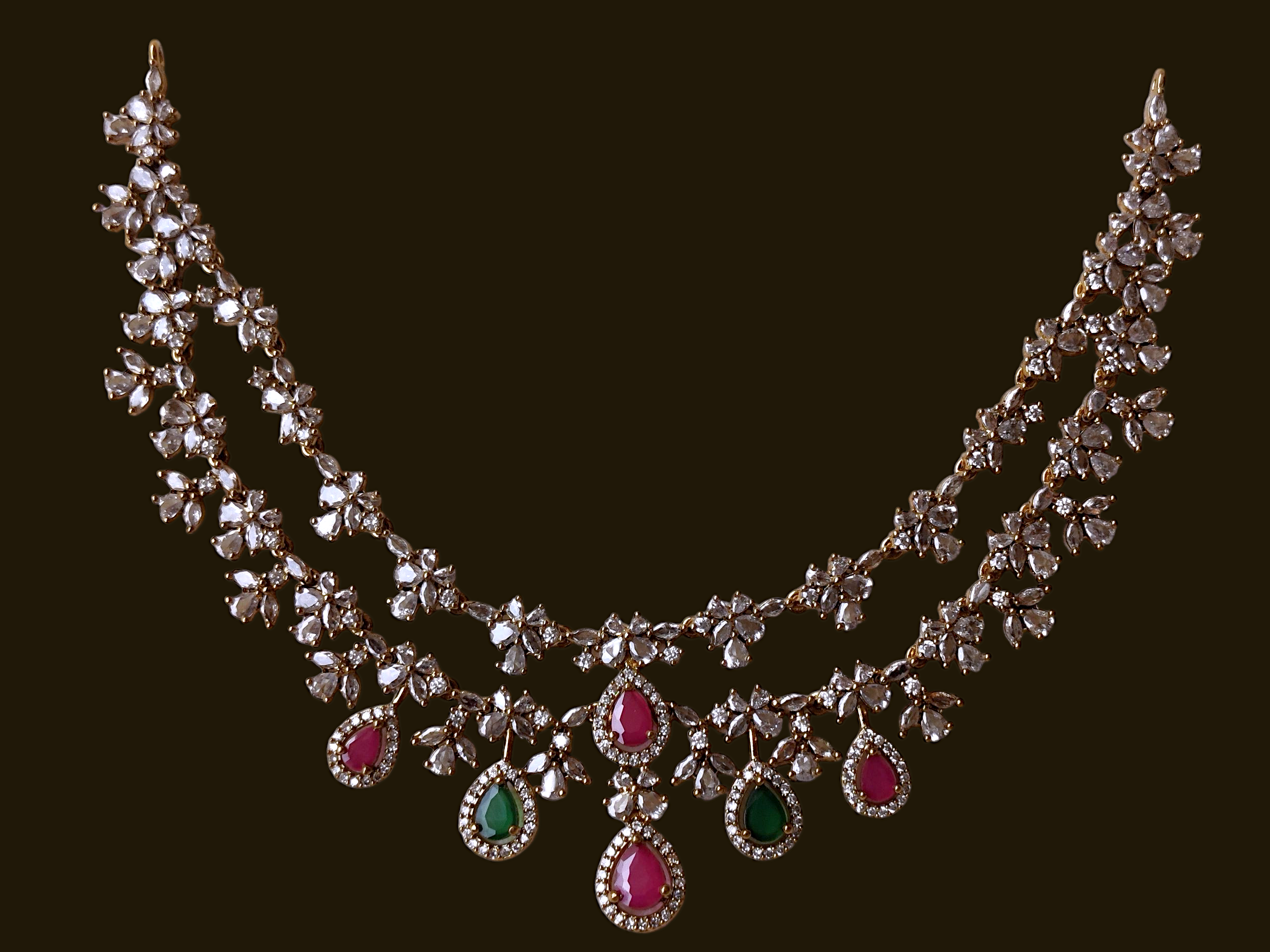 Ashi Creations: Floral Grandeur Necklace Set