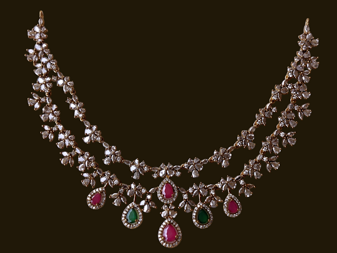 Ashi Creations: Floral Grandeur Necklace Set