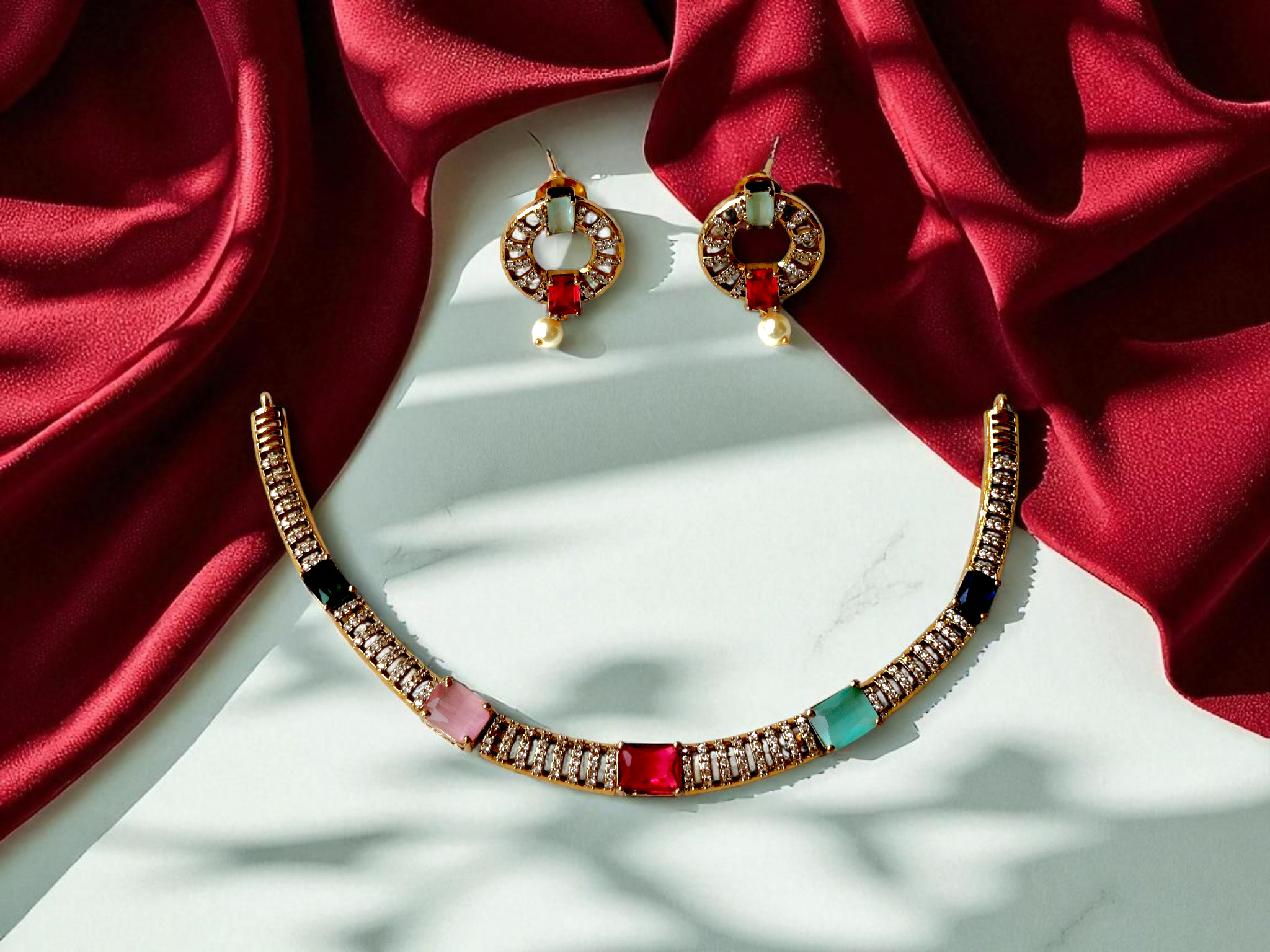 Ashi Creations: Festive Color Choker Set