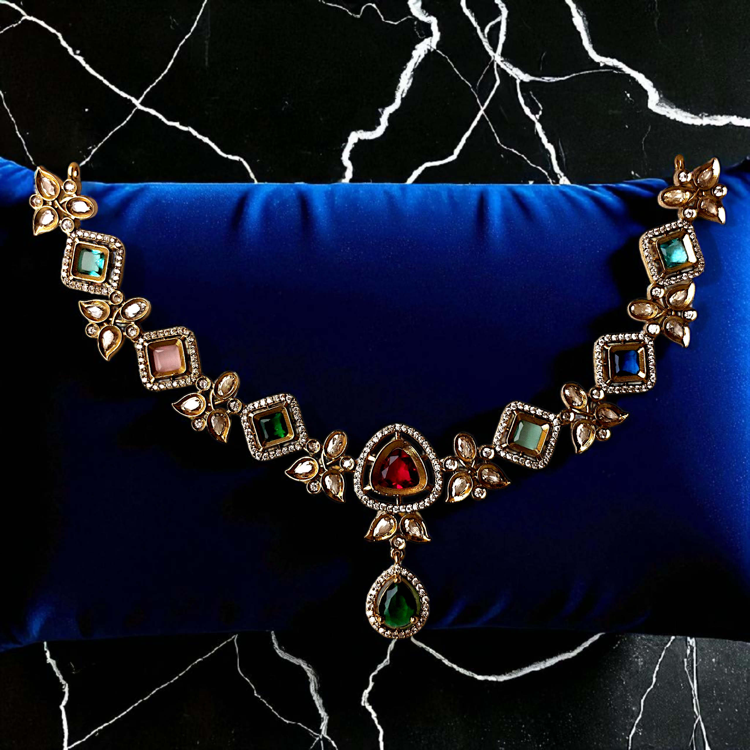 Ashi Rang Mahal Stone Necklace