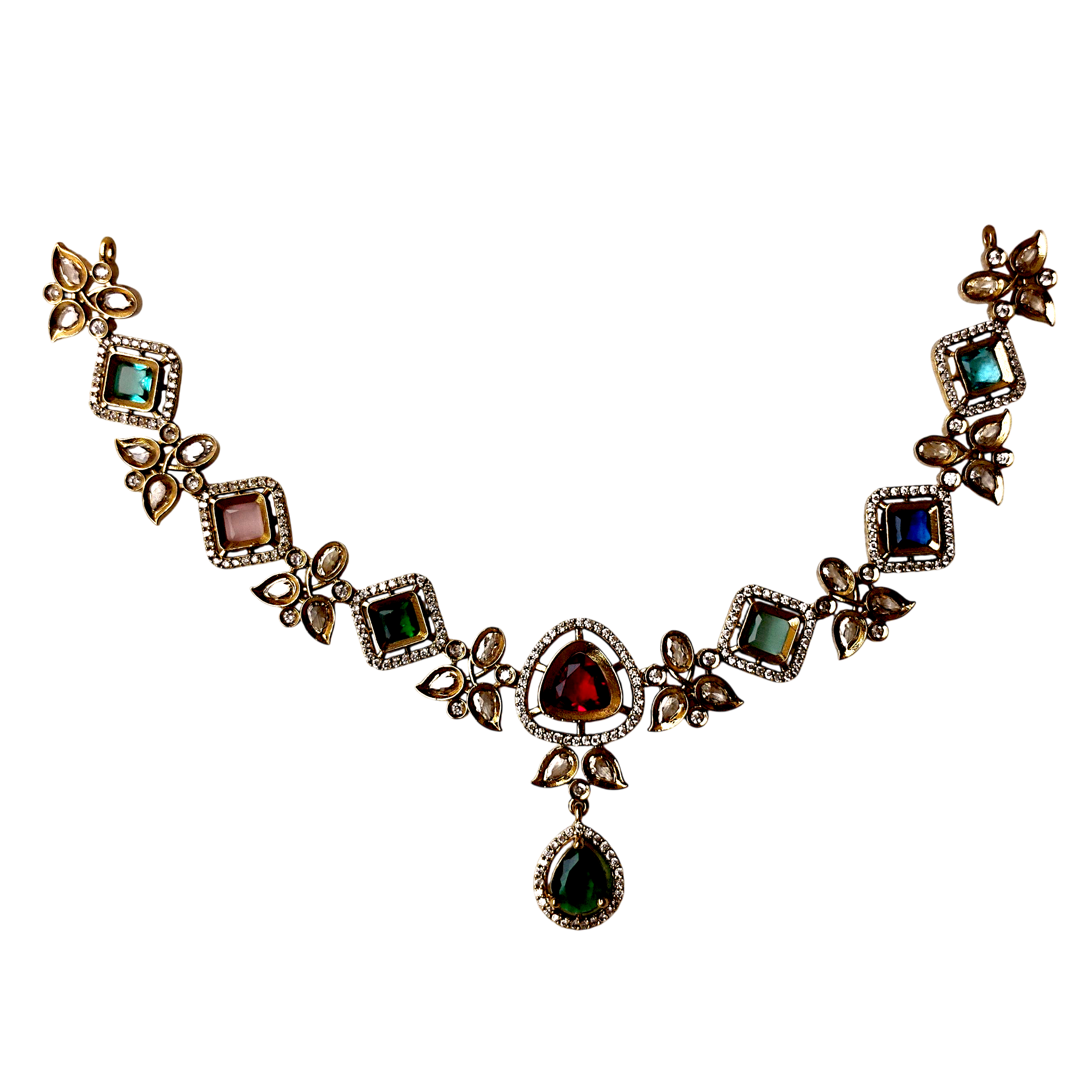 Ashi Creations: Royal Navratna Inspired Set