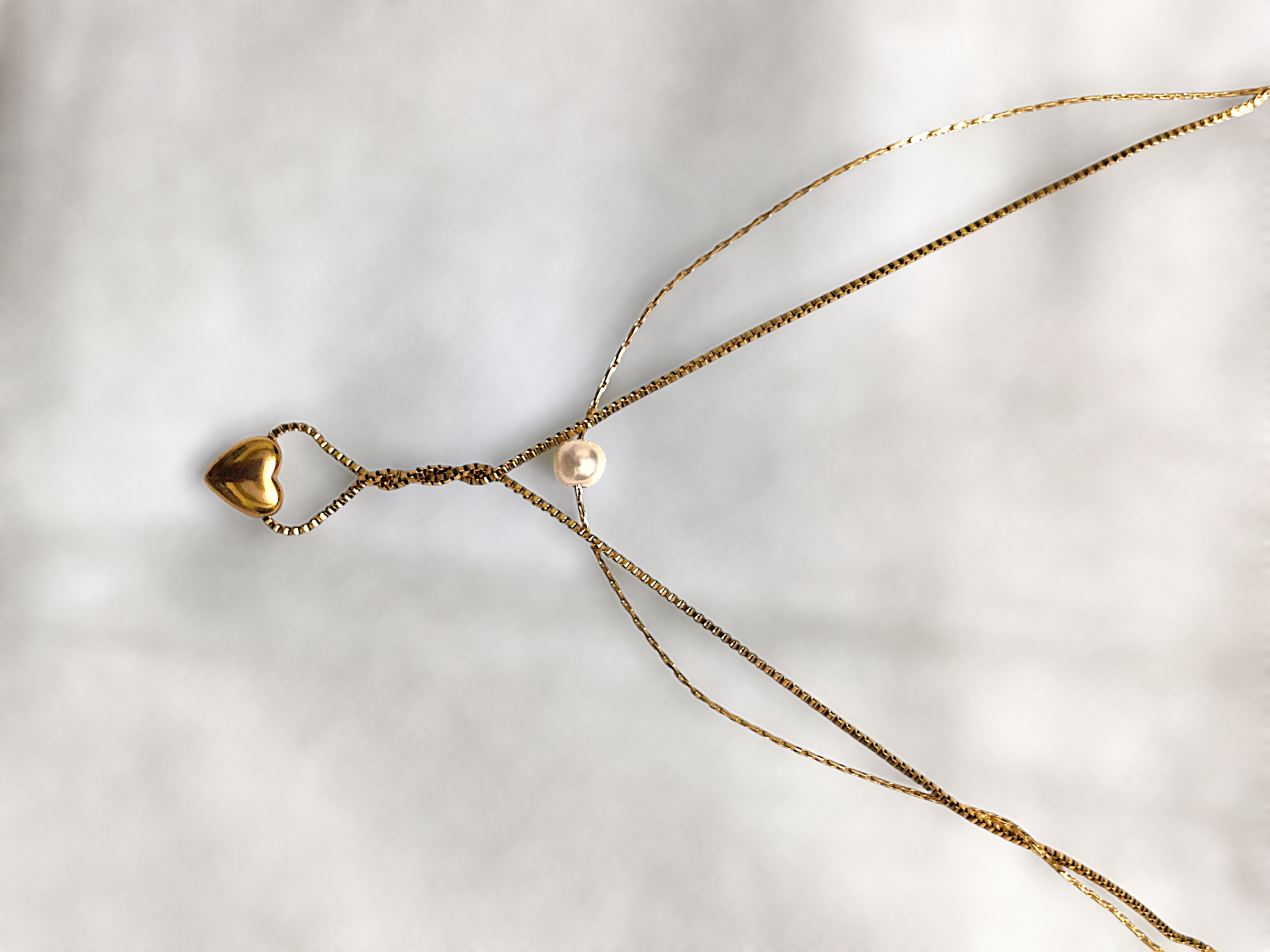 Ashi Golden Heart Anti-Tarnish Chain