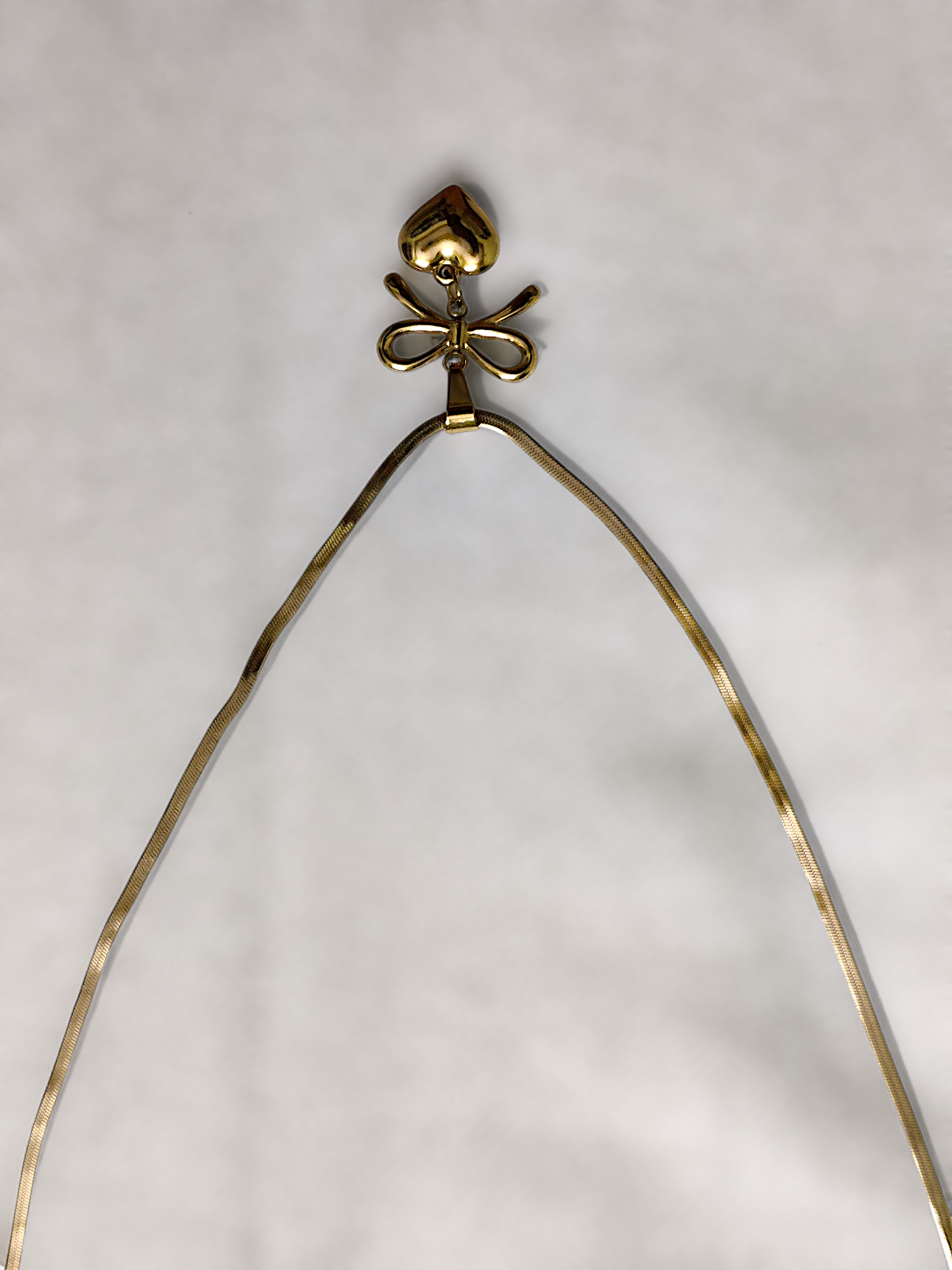 Ashi Heart Charm Anti-Tarnish Chain Set