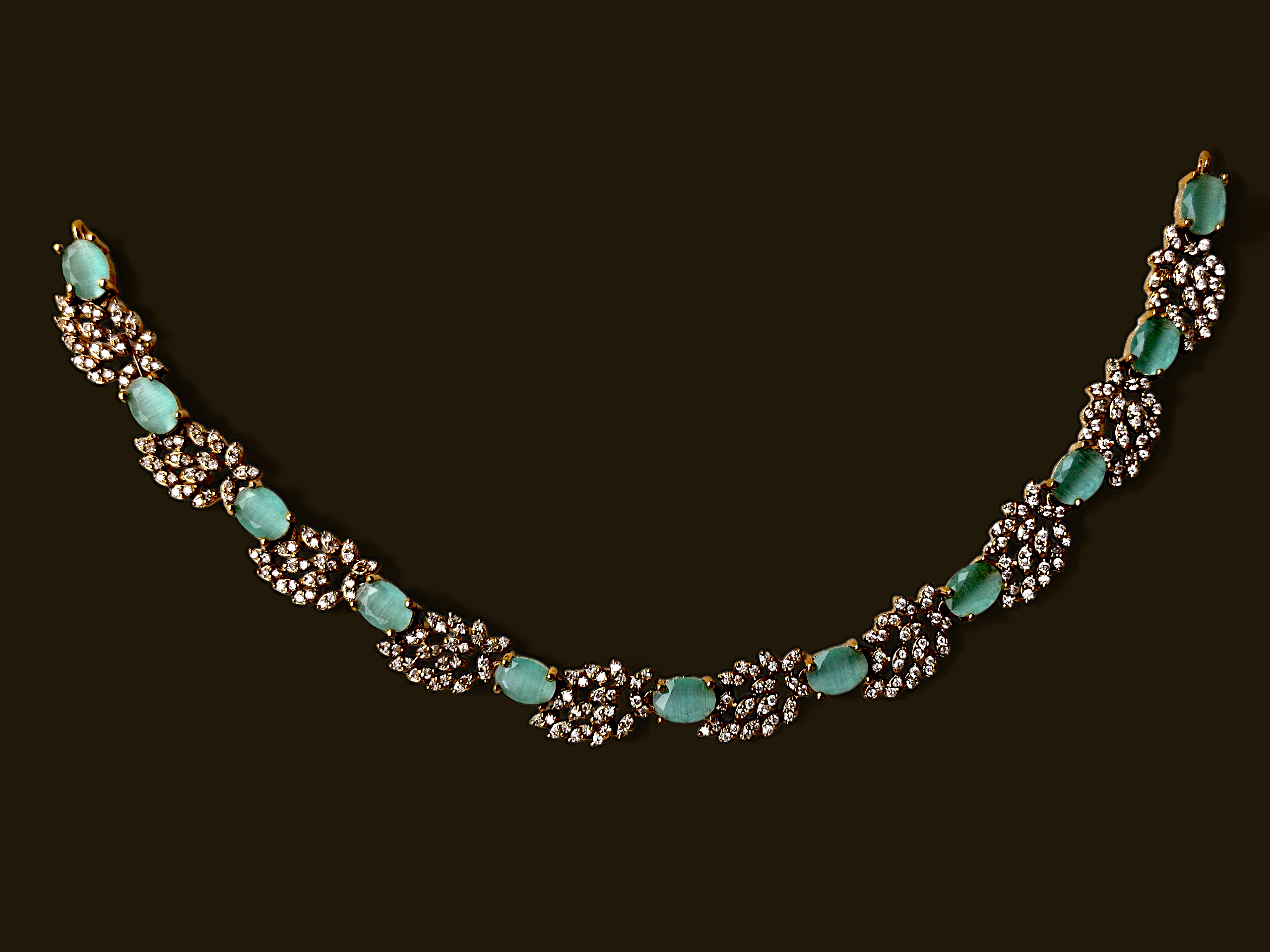 Ashi Creations: Mint Bloom Necklace