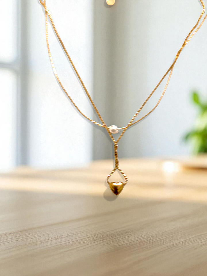 Ashi Golden Heart Anti-Tarnish Chain