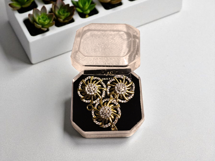 Ashi Sunflare Pendant Set – Golden Glow