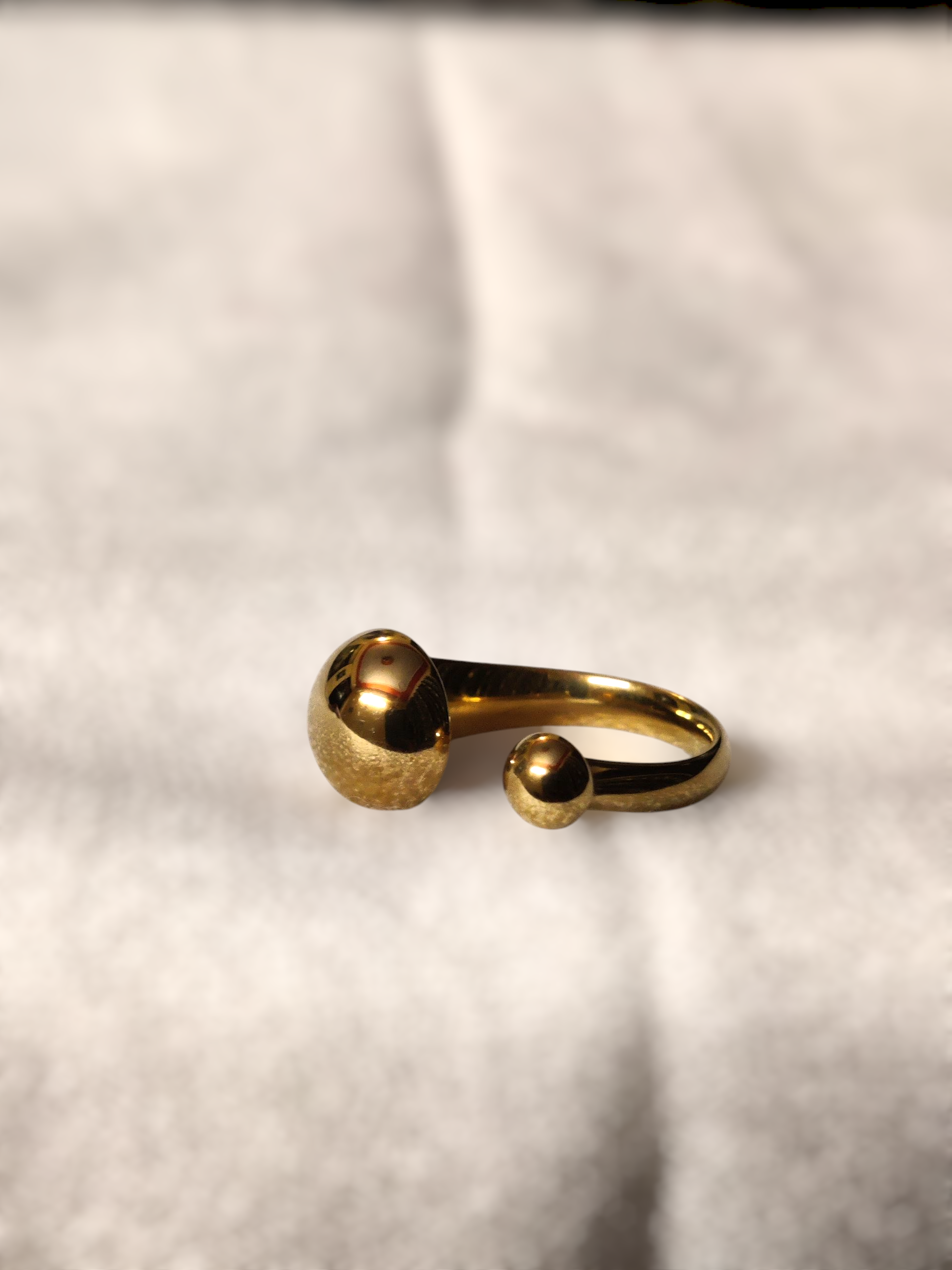 Ashi Dual Dome Cuff – Anti-Tarnish Finish