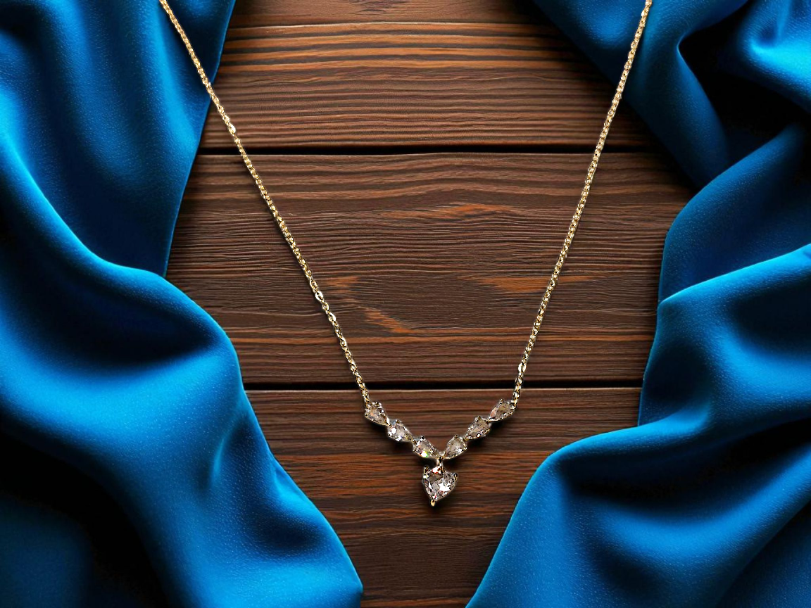 Ashi Creations: Sparkle Drop Necklace