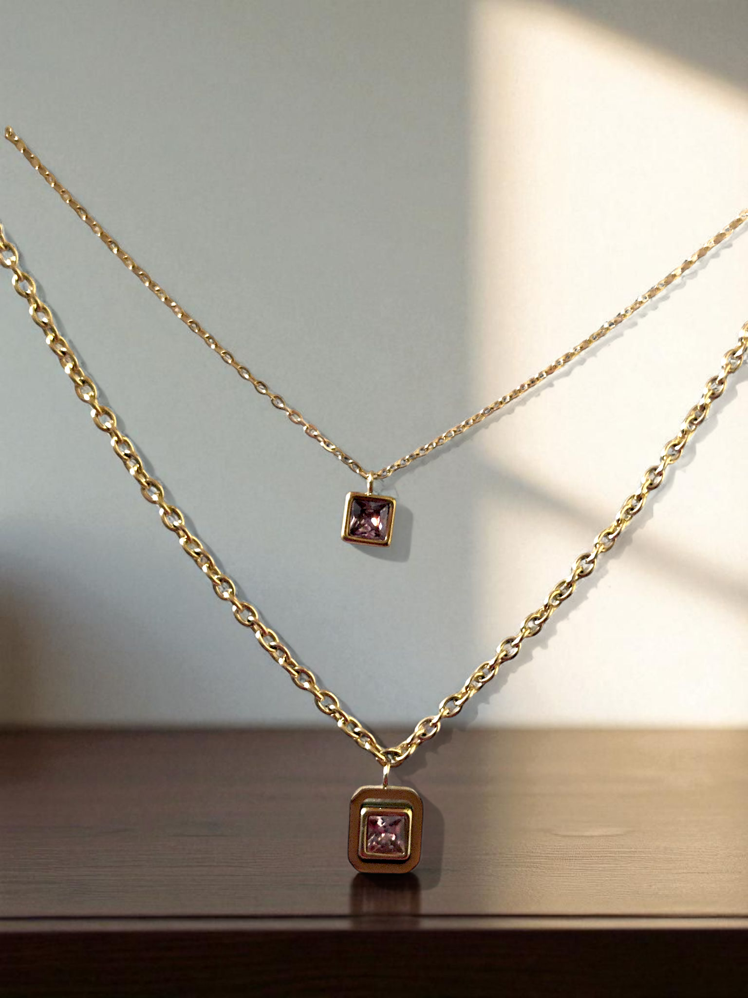 Ashi Twin Spark Anti-Tarnish Chain Set