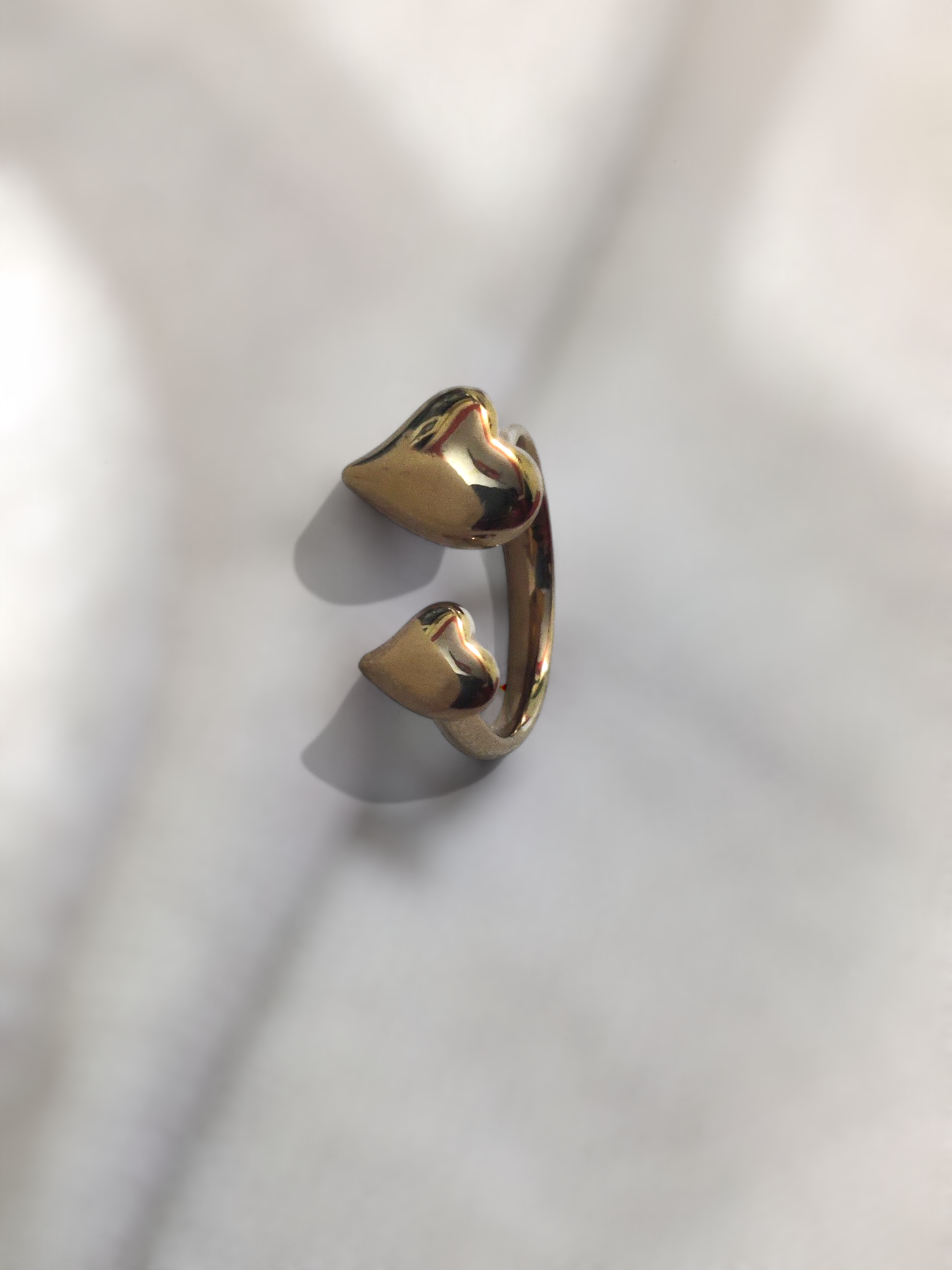 Ashi TwinHeart Anti-Tarnish Ring