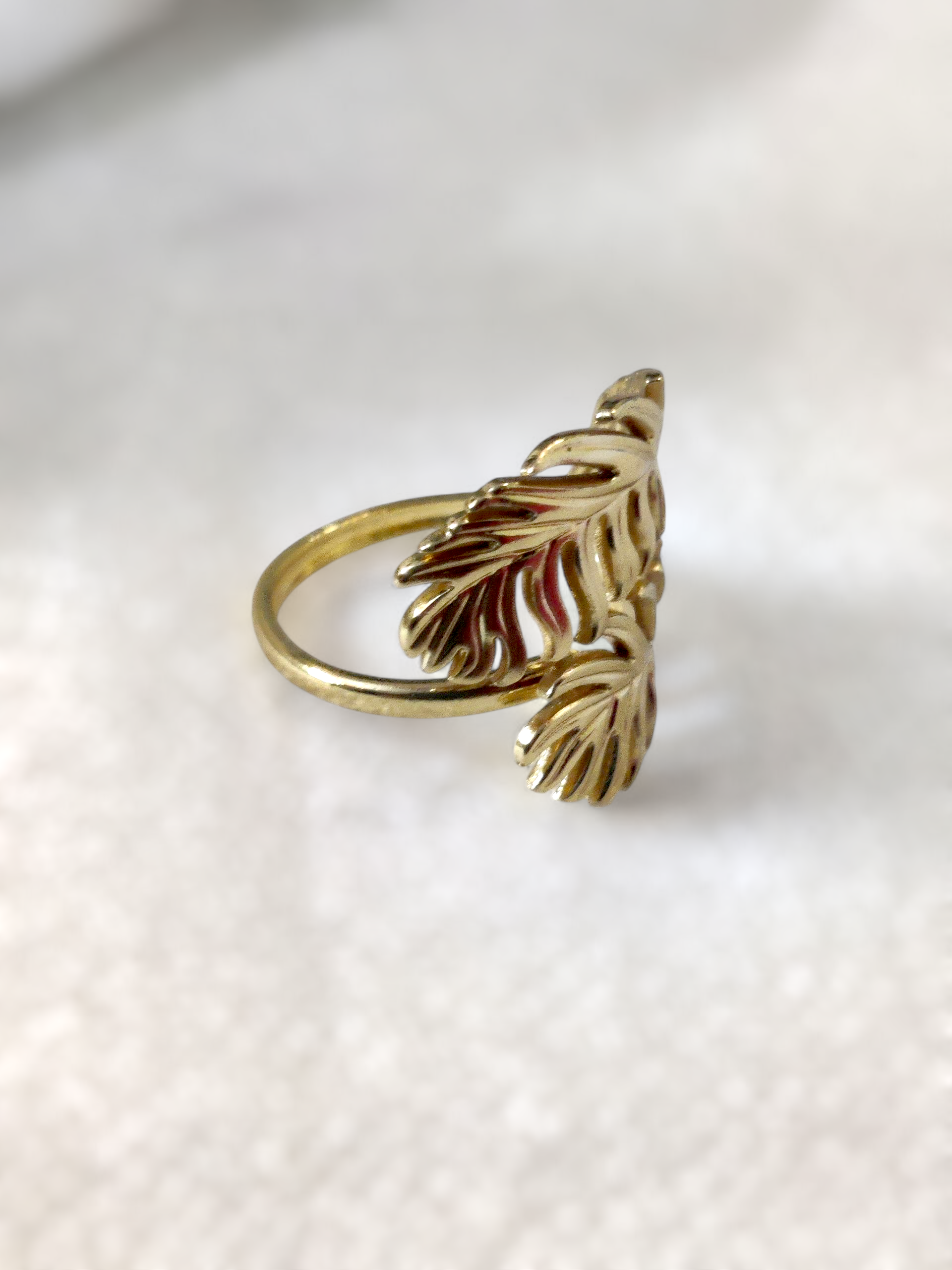 Ashi Palm Leaf Anti-Tarnish Ring
