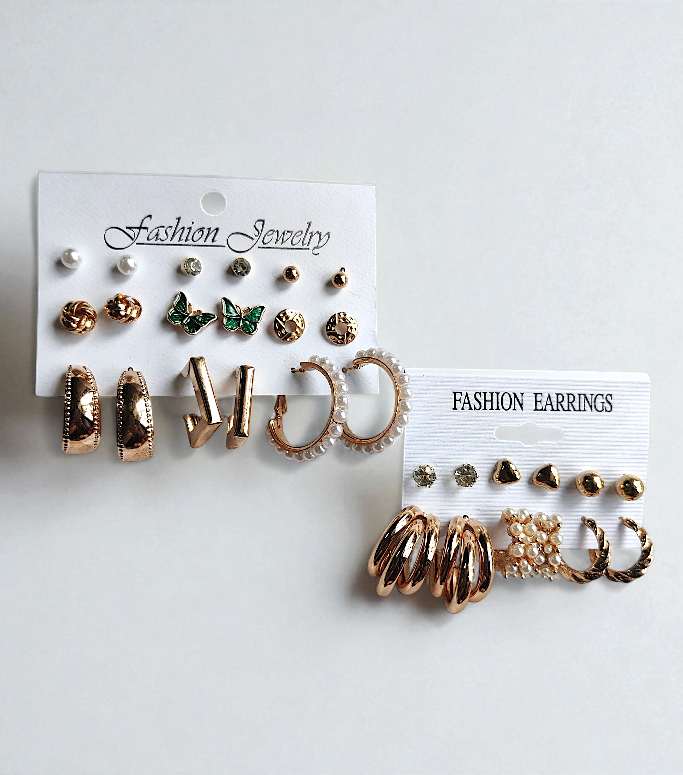 15-Pair Combo Set – Anti-Tarnish Fashion Earrings for Women