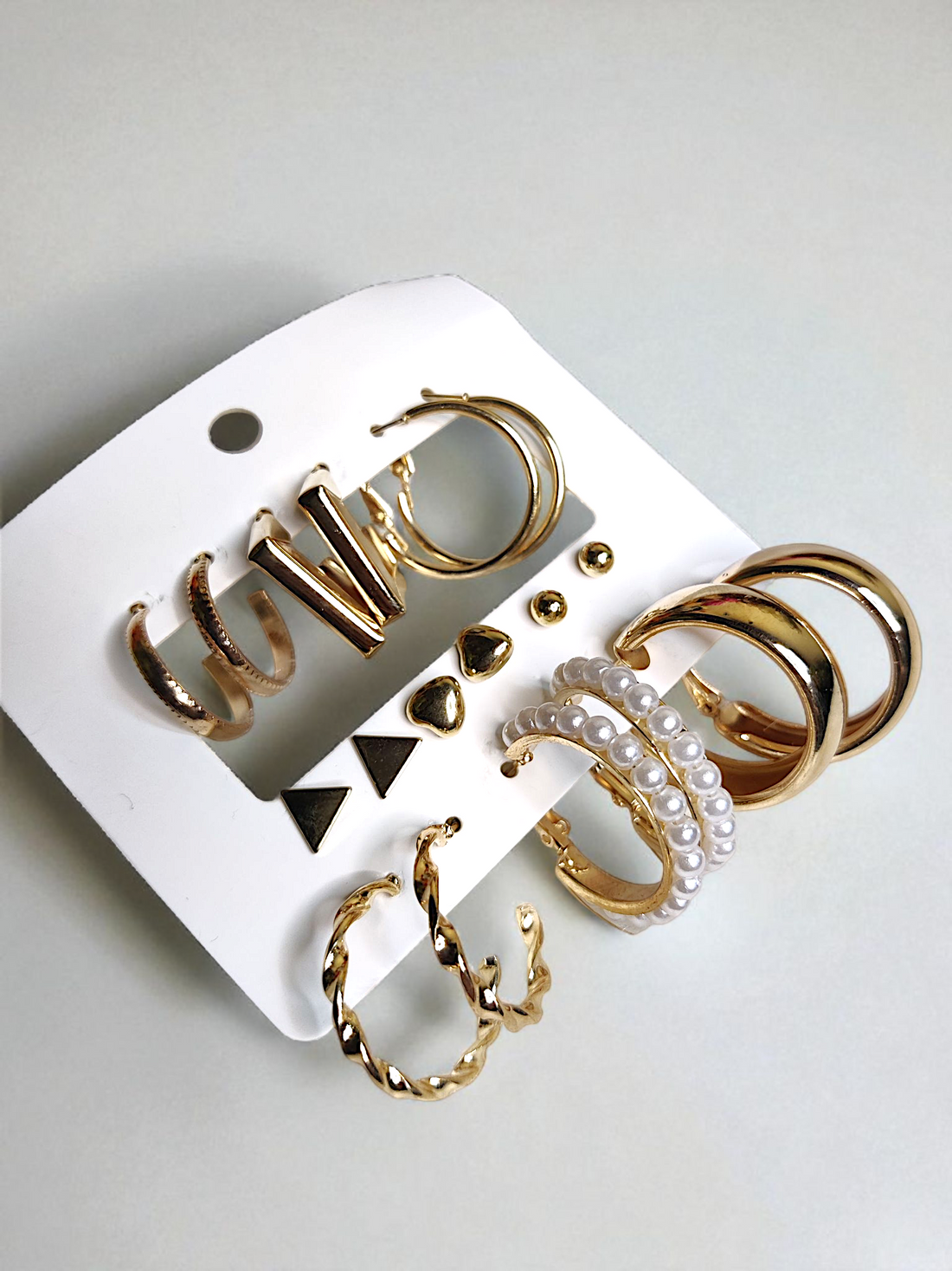 Premium Anti-Tarnish Earring Combo Set – 2 Cards (15 Pairs Total) 🌟